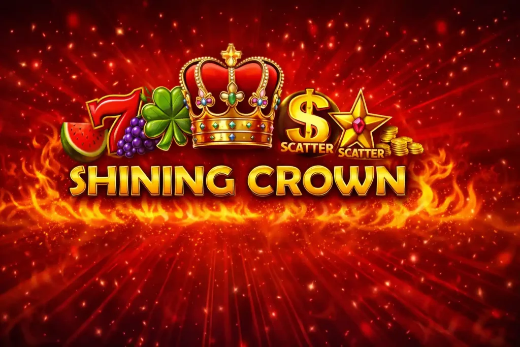 Shining Crown – banner cu coroană regală, diamante și role de slot