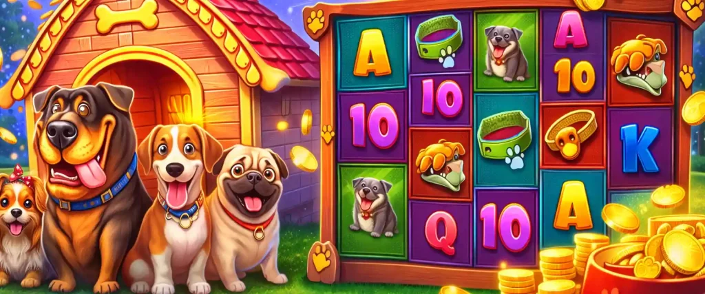 The Dog House Megaways – slot online cu tematică de câini, role Megaways și monede aurii