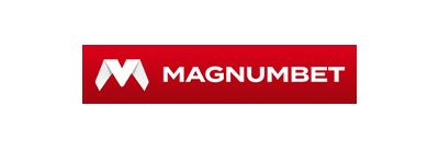 logo magnum bet cazino online scris cu litere de culoare alba pe fundal rosu